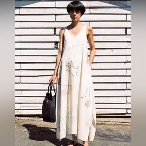 Rare! Mr. Larkin Lawn Dress Hand Print 👋